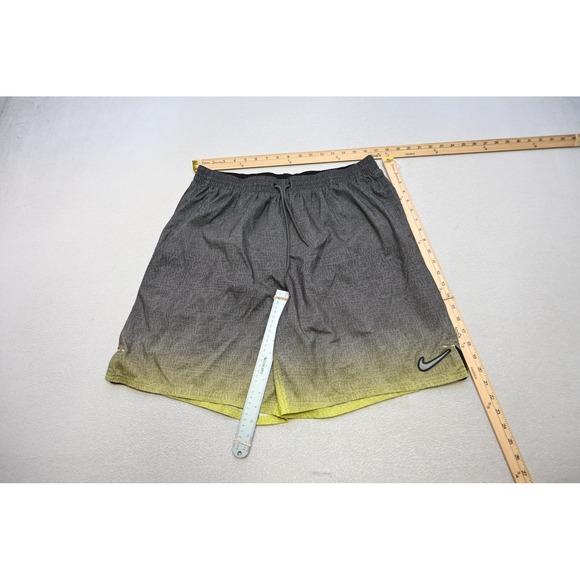 Nike Other - Nike Swim Trunks Mens XXL Grey Green Just Do It Ombre Mesh Lined Excellent